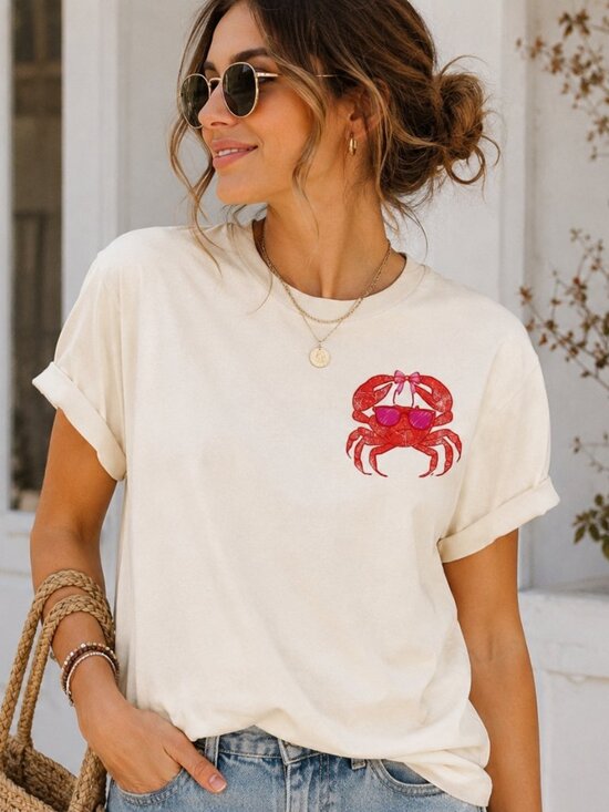 Tops - If Crabby Return To Beach Shirt, Summer Graphic Tee